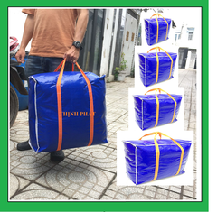 ĐỦ SIZE - Túi bạt, túi dứa có dây kéo đựng đồ, quai xách chắc chắn