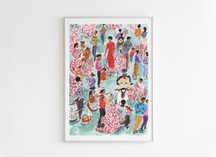 Tranh Tao Tet's Flower Market A3