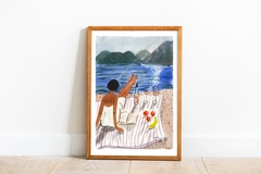 Tranh Tao A3 Viva La Vida ( Girl On Beach ) / It's a beautiful life