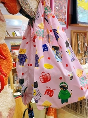 Túi dù gập Daily Vietnameow / Foldable Bag Daily Vietnameow 40 x 65 x 6 Líu Lô x Mai Lê