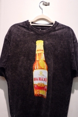 Áo Bia HN wash đen Mộc Trà