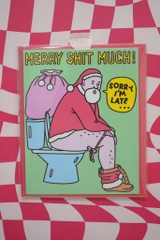 Thiệp Merry Shit Much 50 WÁ MÉO