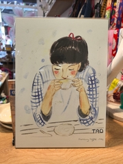 Tranh Tao A4 morning coffee girl