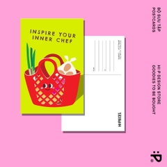 Thiệp Hi:Piece LÀN ĐI CHỢ ĐỎ INNER CHEF