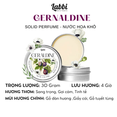 [SOLID PERFUME - NƯỚC HOA KHÔ] 30gr Labbi Gernaldine