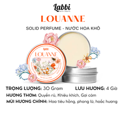 [SOLID PERFUME - NƯỚC HOA KHÔ] 30gr Labbi Louanne