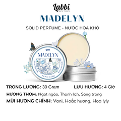[SOLID PERFUME - NƯỚC HOA KHÔ] 30gr Labbi Madelyn