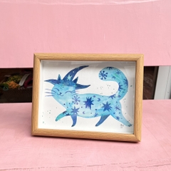 Tranh gốc mèo kèm khung Pan 750