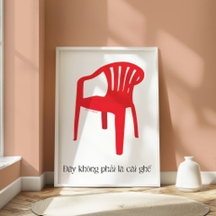 Tranh Líu Lô x Mai Lê Ghế Đỏ A4