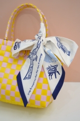 Khăn lụa twilly trống đồng Mai Lê