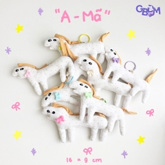 Móc chìa khóa - A Mã Gấu Bông Đình May