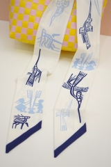 Khăn lụa twilly trống đồng Mai Lê