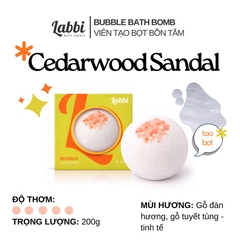 Viên tạo bọt bồn tắm 220gr Cedarwood Sandal Labbi