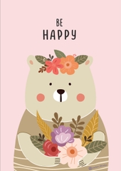 Thiệp Posters Thingy Be Happy