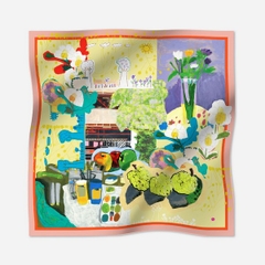 Khăn bandana 85*85 custard apple Tò He