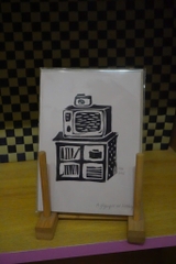 Tranh Pan Linocut Nostalgia a5