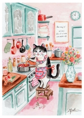 Tranh Nữ meo gia tránh Mai Lê