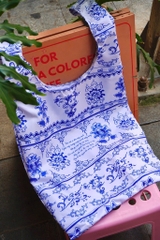 Túi dù gập Líu Lô x Mai Lê bát tràng / Foldable Bag Bát Tràng