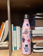 Bình nước mèo hồng Líu Lô 750ml
