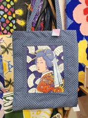Túi Xland Mona lisa japan denim