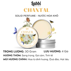 [SOLID PERFUME - NƯỚC HOA KHÔ] 30gr Labbi Chantal