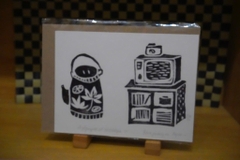 Tranh Pan Linocut Nostalgia a5