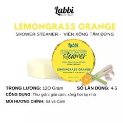 Viên xông tắm đứng 120gr Labbi Lemongrass Orange