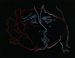 Tranh Ly Vũ The Kiss A4