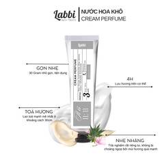 Nước hoa kem khô 30gr Labbi It Is 11:11
