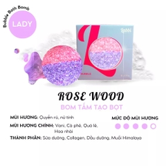 Viên tắm tạo bọt 220gr Labbi Rose wood