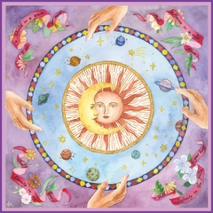Silk Scarf Ly Vu Carre SoleLuna 90 x 90