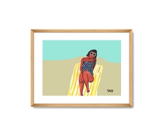 Tranh Tao Lady On The Beach