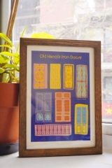 Tranh cửa sắt Líu Lô x Mai Lê