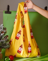 Túi dù gập Líu Lô x Mai Lê bia Hà Nội / Foldable Bag Beer Hanoi