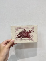 Tranh in tay Vốn cổ Huế Mộc Trà A6 5