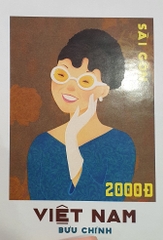 Tranh Hiền Tâm Hai Ngàn Đồng Cô Gái Kính Trắng
