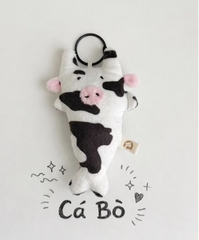 Móc chìa khóa Cá Bò Gấu Bông Đình May
