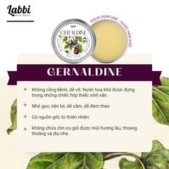 [SOLID PERFUME - NƯỚC HOA KHÔ] 30gr Labbi Gernaldine