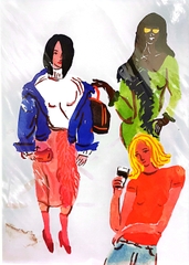 Tranh Tao Modern Girls A4