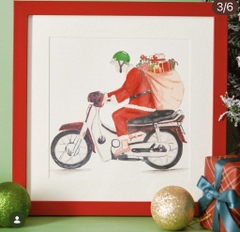 Tranh vuông noel Mai Lê x Líu Lô