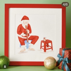 Tranh vuông noel Mai Lê x Líu Lô