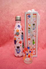 Bình nước mèo hồng Líu Lô 750ml