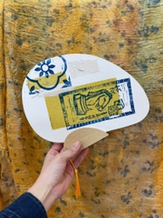 Quạt in tay Mộc Trà cá ngựa 280