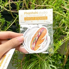 Set Stickers Diecut Hàng Rong/ Món Việt / New Year PhanhShi