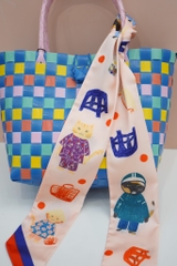 Khăn lụa twilly vietnameow Mai Lê x Líu Lô