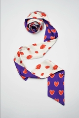 SILK SCARF LY VU TWILLY HEALING HEART 9x180