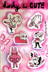 Sticker thỏ cute kinky Minh Phương