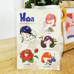 Sticker Hoa A6 Cá Mập Vũ Trụ