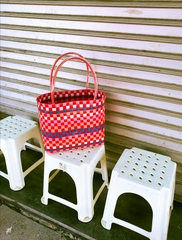 Olivia Checkboard Shopper | Multicolor