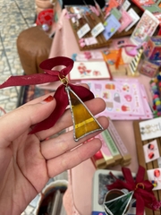 Upcycled glass Xmas Ornament 60